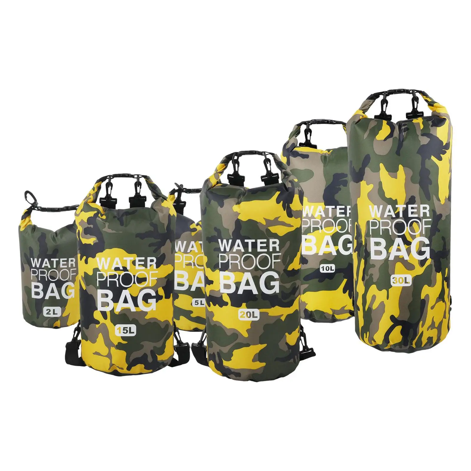 Floating Dry Sack Roll Top Camping Fishing Beach Waterproof Dry Bag Storage Bag for Water Sports Rafting Boating Pouch Women Men