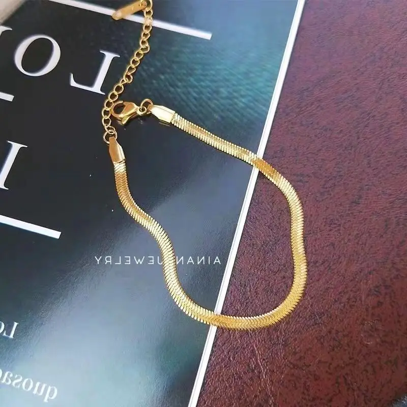 Snake Bone Chain Anklet for Women Girls Adjustable Summer Beach Chain Anklet Bracelet Jewelry Gift Silver Anklet Bracelet Ankle Chains