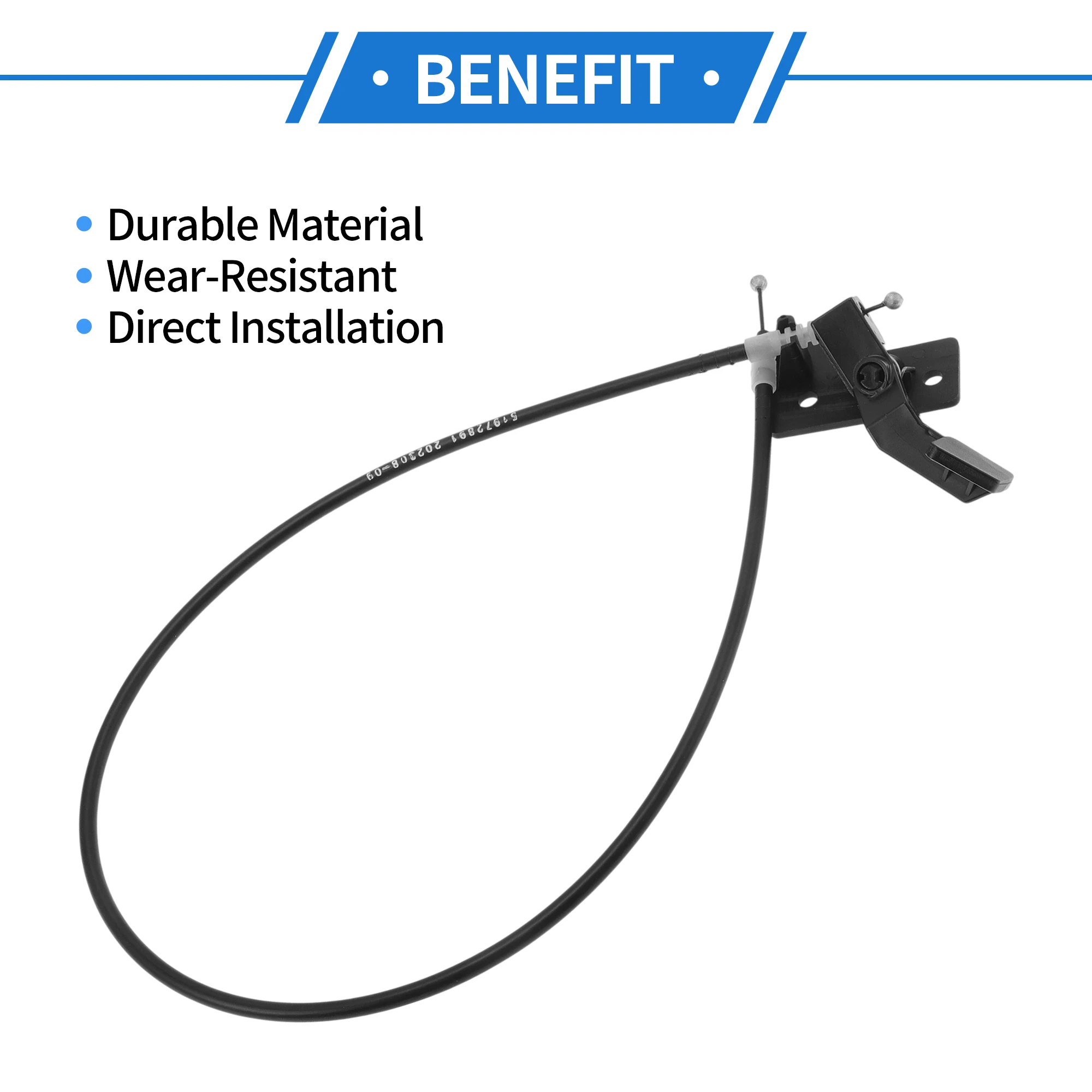 Jeep renegade 2015-2023 No.51972891용 UXCELL 후드 래치 릴리스 케이블