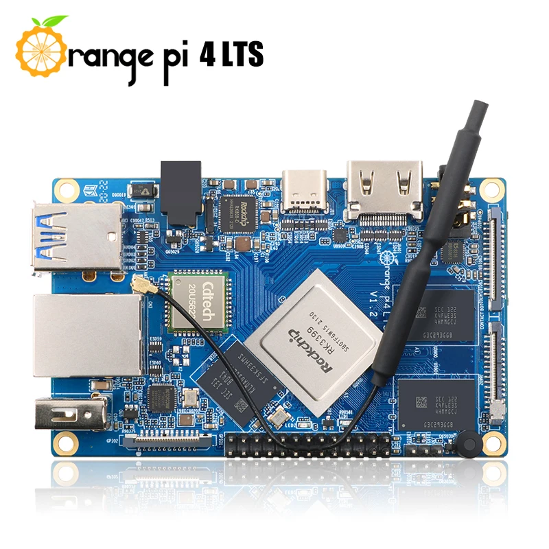 Orange Pi-4 LTS + Ż ̽ + Ÿ-C 5V4A   ġ 4G16G RK3399 ̱  ǻ , ȵ̵, ,  OS ̴ PC
