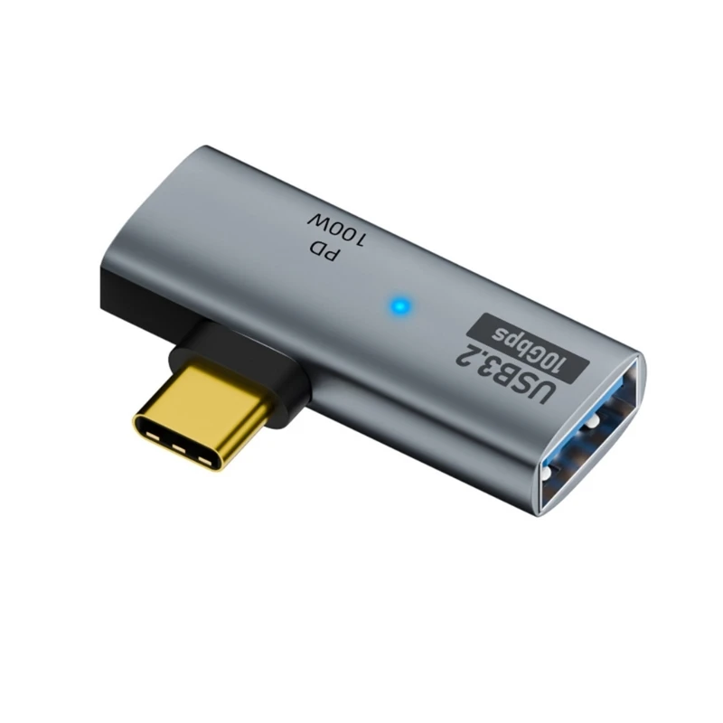 

Y1UB 10 Гбит/с TypeC к USB3.0, разъем адаптера PD 100 Вт, высокоскоростная зарядка, сборка из алюминиевого сплава для ноутбуков,