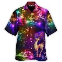 2023 Men's Hawaiian Shirts Party Beer Harajuku Oversized Shirt Fashion Printed Short-sleeved Beach Top Tee Men's Clothing Camisa 2