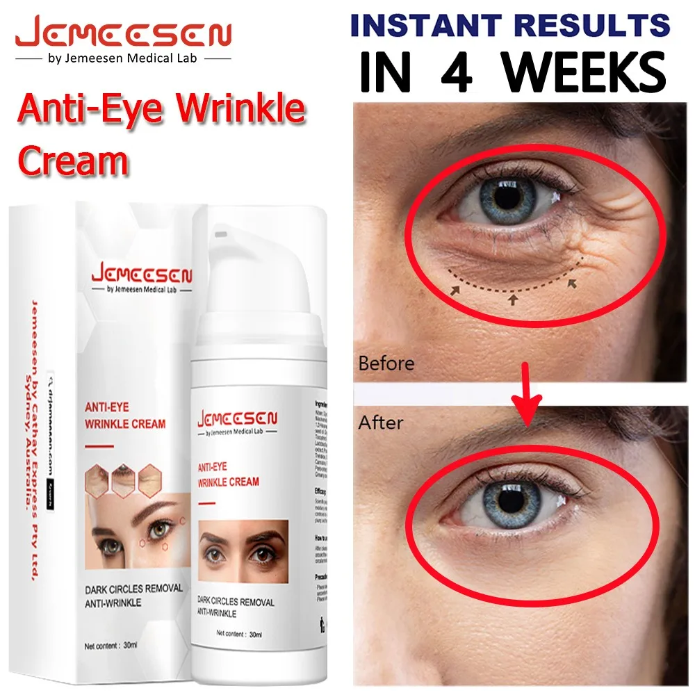 

Jemeesen Eye Anti-Wrinkle Cream Anti Aging Skin Care Fades Fine Lines Lift Firm Brightening Remove Dark Circles Essence Cream