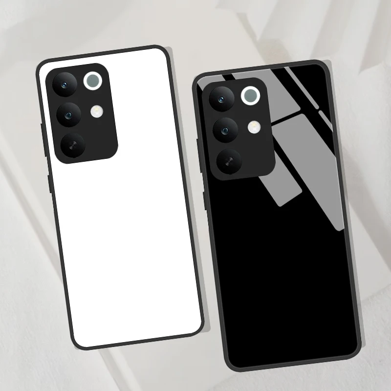 Luxury Hard Tempered Glass Back Bumper Case Cover