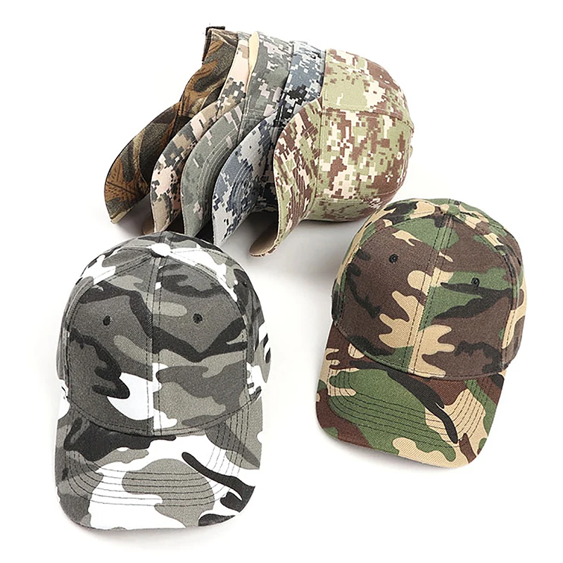 

1PCS Adjustable Baseball Caps Summer Unisex Sports Outdoor Sunscreen Quick-Drying Casual Caps Women Men Camouflage Hats