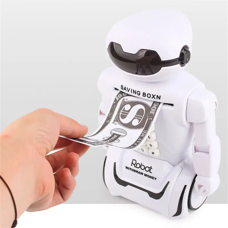 Children Toy Alcancia Creative Electronic Savings Toy Safe Robot Music Saving Cash Money Box Desk Lamp