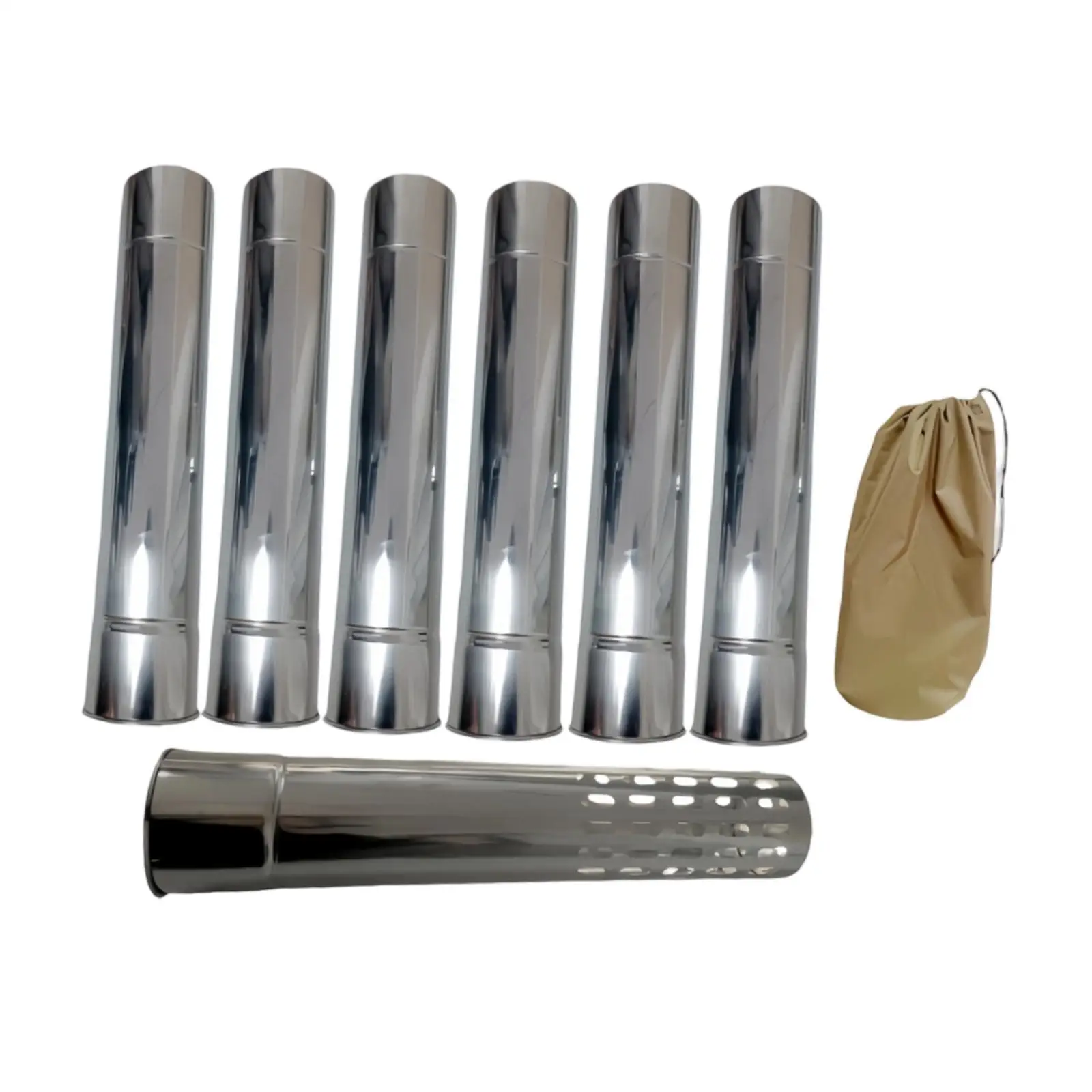 Fast Heating Dissipation Stove Chimney Stainless Steel Extension Tube for Outdoor Camping Tent Stove Fast Heating Dissipation Stove Chimney Stainless Steel Extension Tube for Outdoor Camping Tent Stove