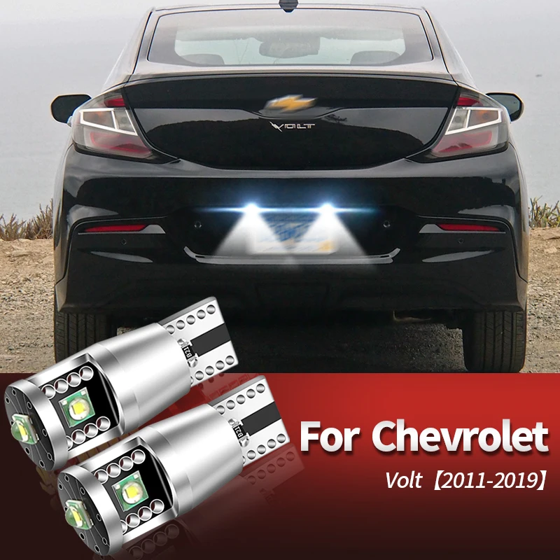 

2 шт. w5w t10 для Chevrolet Volt 11-19, автомобильный номерной знак, подсветка, Автомобильная Лампа 6000K лм, белый 12 В