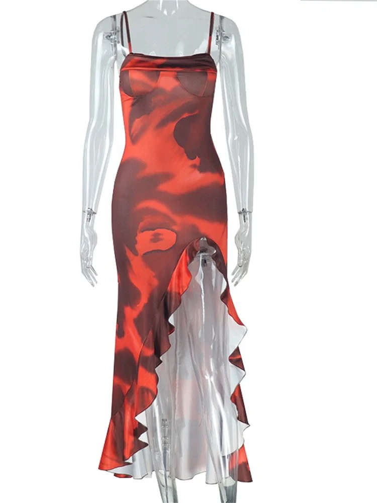 Wmstar Dresses Women Elegant V Neck Dress Bodycon Slip Hem Fashion Streert Wear New Summer Clothes Wholesale Dropshipping S-3XL