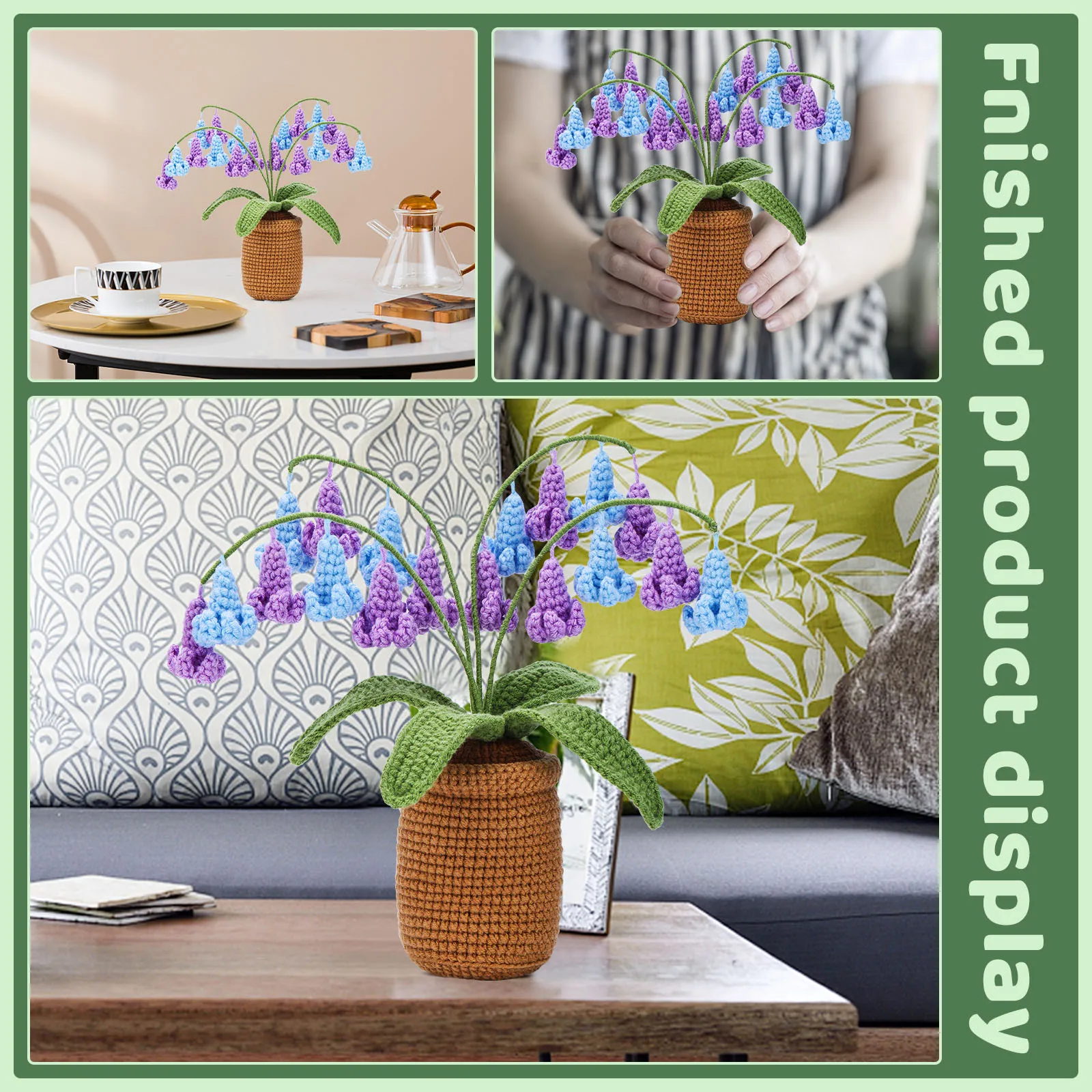 Crochet kit for beginners adults plant style
