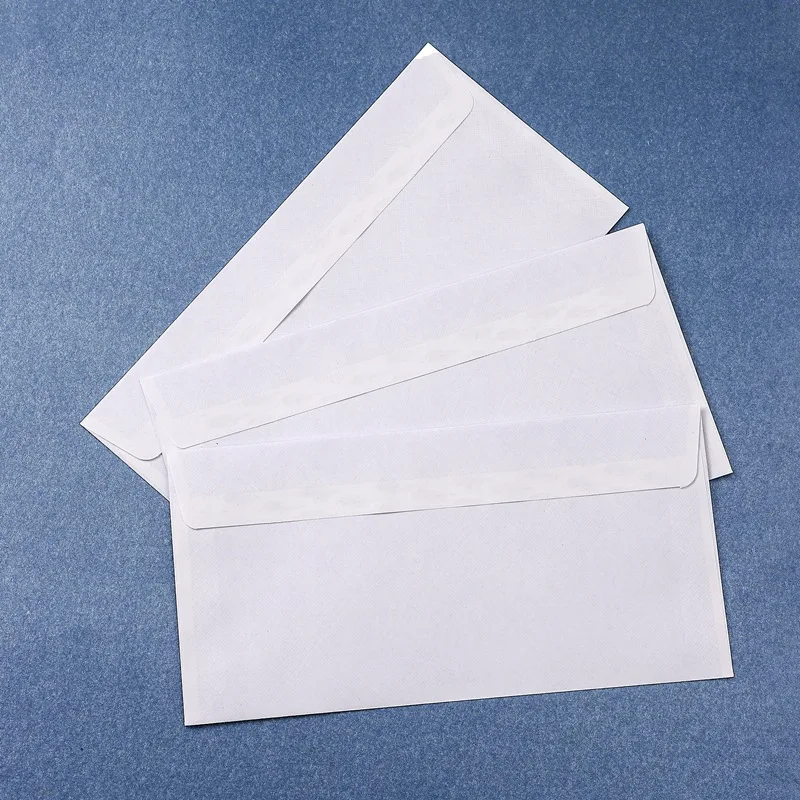 Windowless white envelope 10 # Secure Business Envelope Hold A4 paper Bill invoice Self Sealing Envelope 10-100Pcs mailing envelopes kraft paper envelopes