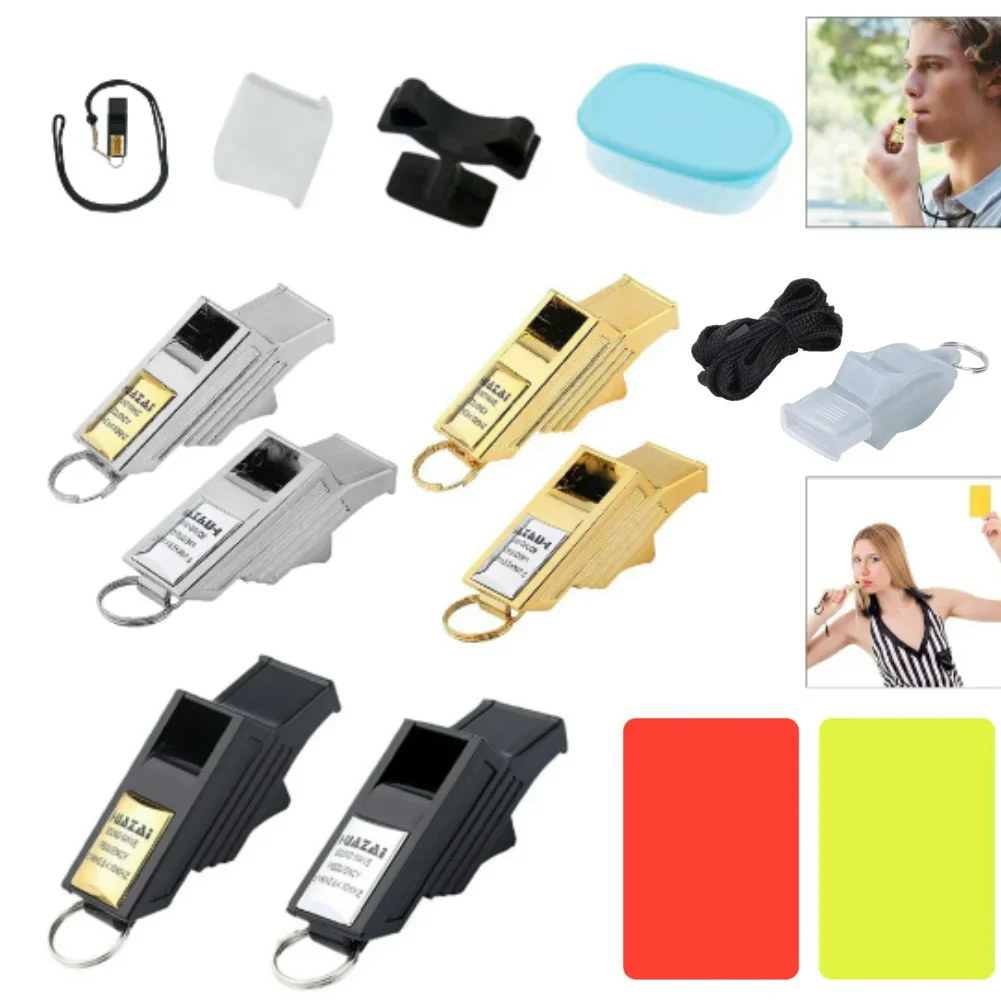 Professional Soccer Referee Whistles Big Sound football Whistles Seedless Plastic Basketball Grey/Silver sport whistle sports whistle soccer whistle