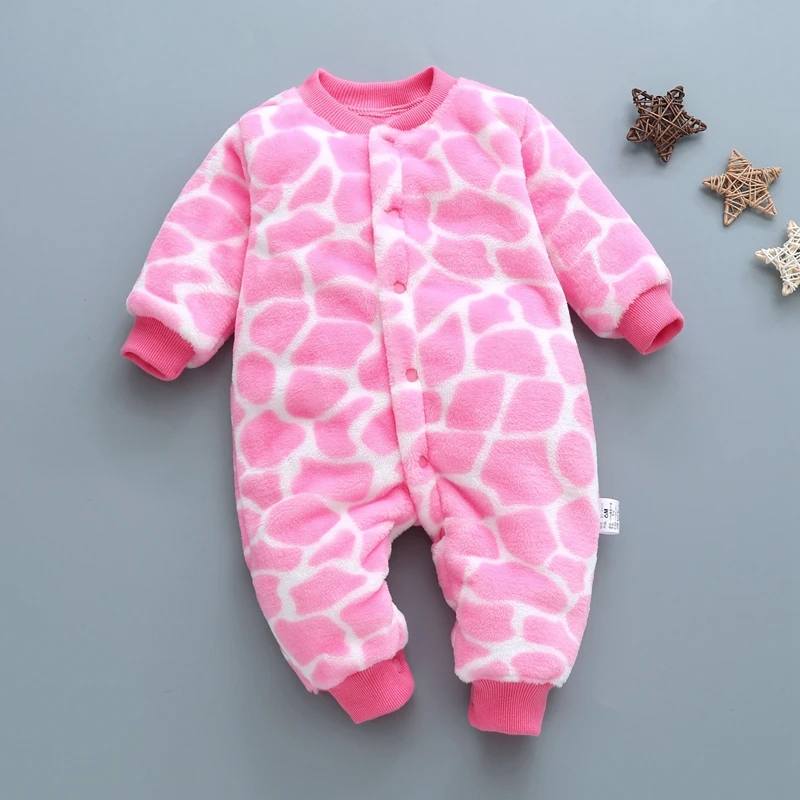 Newborn baby one-piece suit autumn/winter baby suit cartoon baby boy pajamas baby girl crawl suit bamboo baby bodysuits	 Baby Rompers