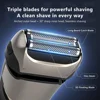 Sejoy Electric Razor for Men Foil Shaver with 3-Blade Edge Shaving Area, 7500 RPM High Speed Motor Digital Power Display Mens El 2