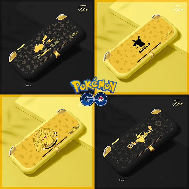 Nuovo Pokemon Pikachu Nintendo Switch Lite Custodia Protettiva Console Di Gioco Tpu Half-Pack Soft Shell Nintendo Ns Accessori Custodia Regalo