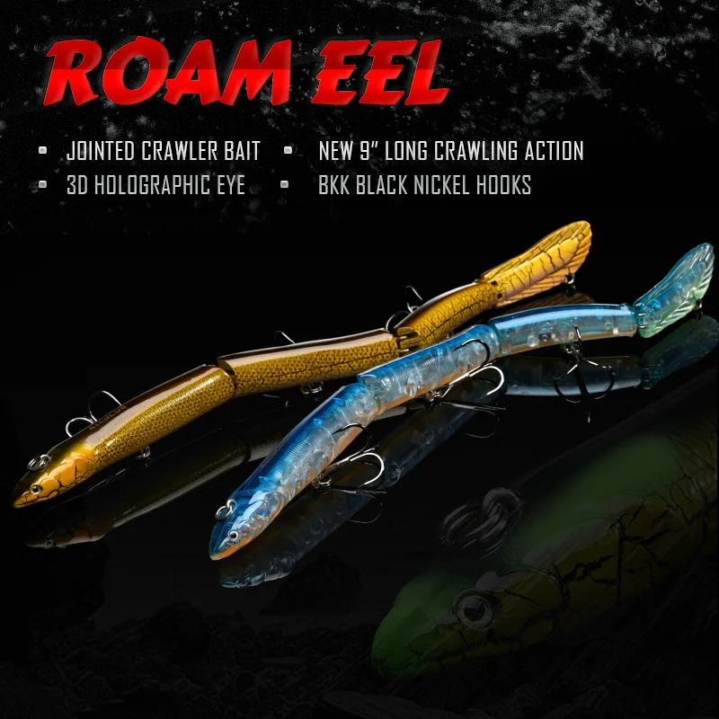 ALLBLUE Jointed Eel Swimbait 26g 235mm Slow Floating Minnow Fishing Lure Wobbler Jerkbait Artificial Hard Bait Pike Bass Perch 2