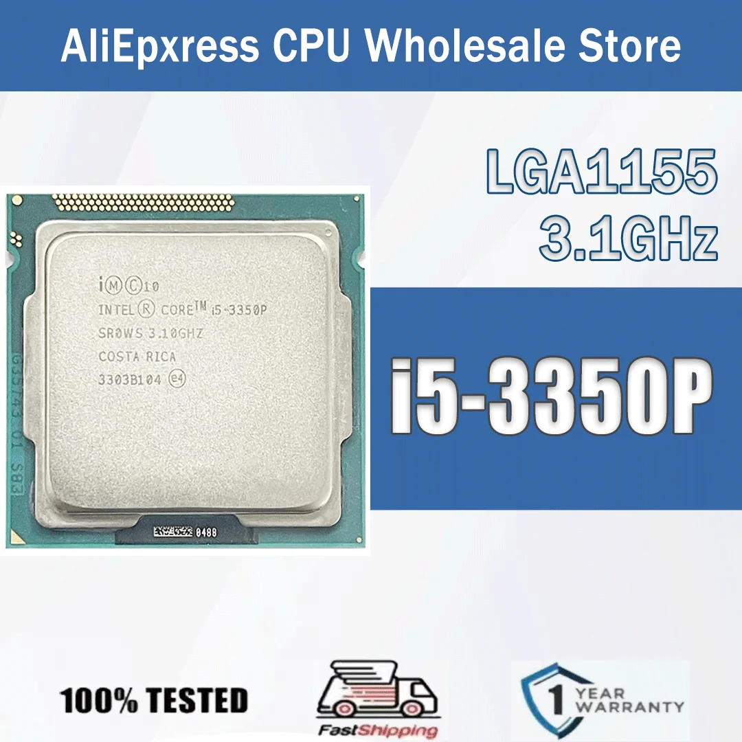 Intel Xeon i5-3350P 3,1 ГГц чотирьохядерний чотирьохпотоковий 6M 69W i5 3350P комп’ютерний процесор процесор серверний пакет LGA 1155