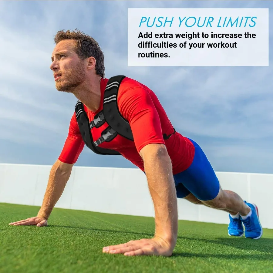 Weighted Vest Workout Equipment, 30lbs Body Weight Vest for Men, Women, Kids