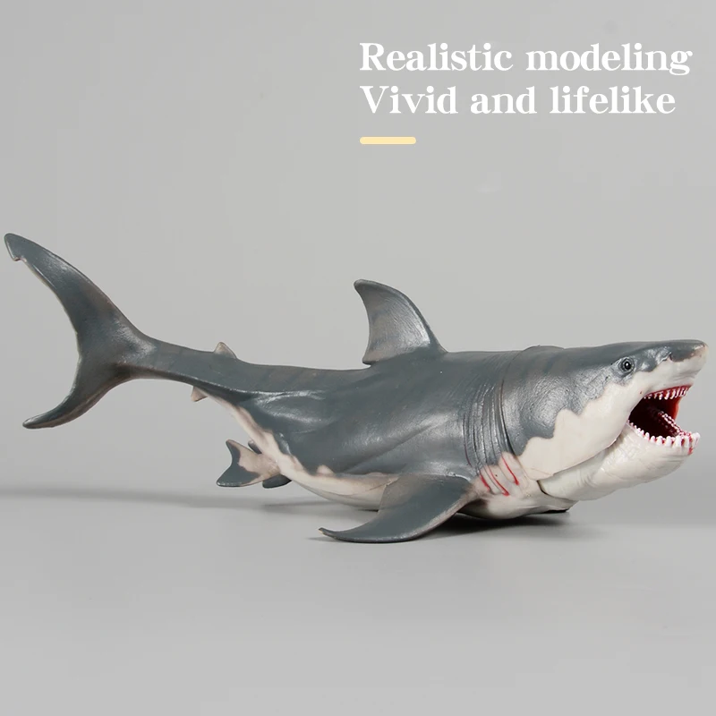 Marine Sea Overlord 3-Headed Shark Action Figure - Ocean Adventure PVC Toy