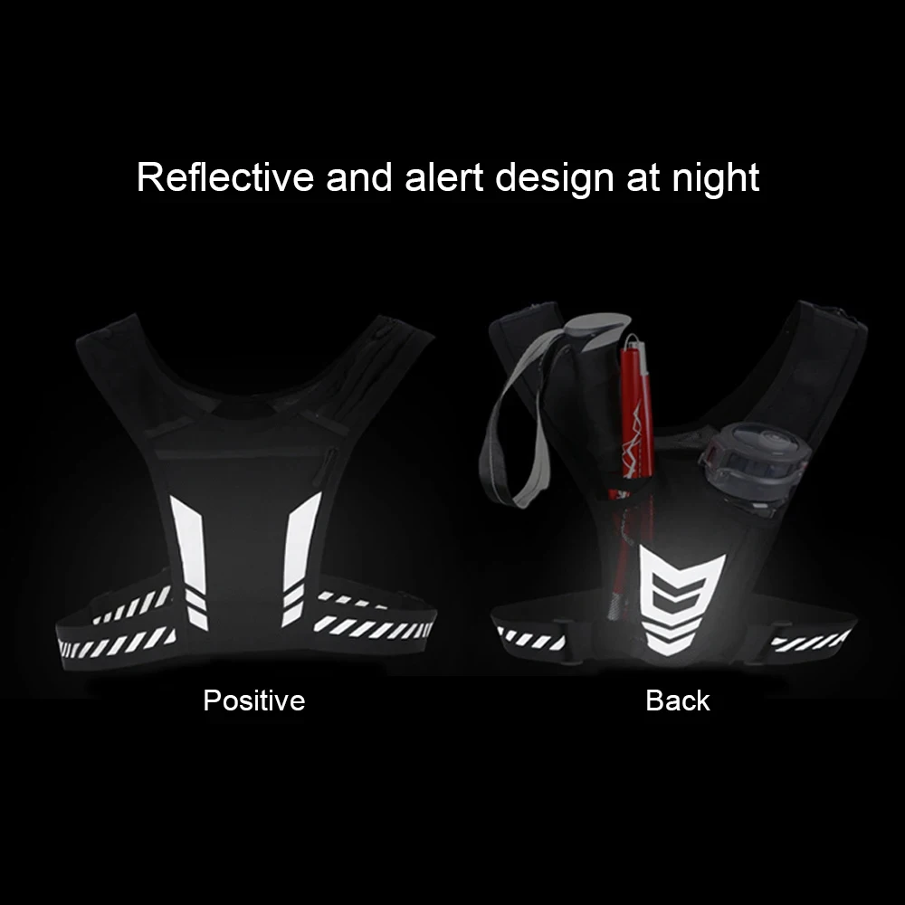 Running Vests Reflective 1Pc Adjustable Strap Key Pocket for Men and Women