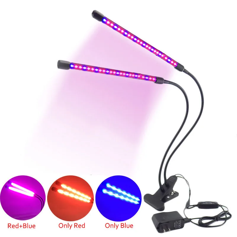 USB 타이밍 LED 성장 조명, 꽃 조명, 피토 램프, 5V 식물 성장 온실, 실내 야채, 5V 타이머 V27, 2/3/4 헤드