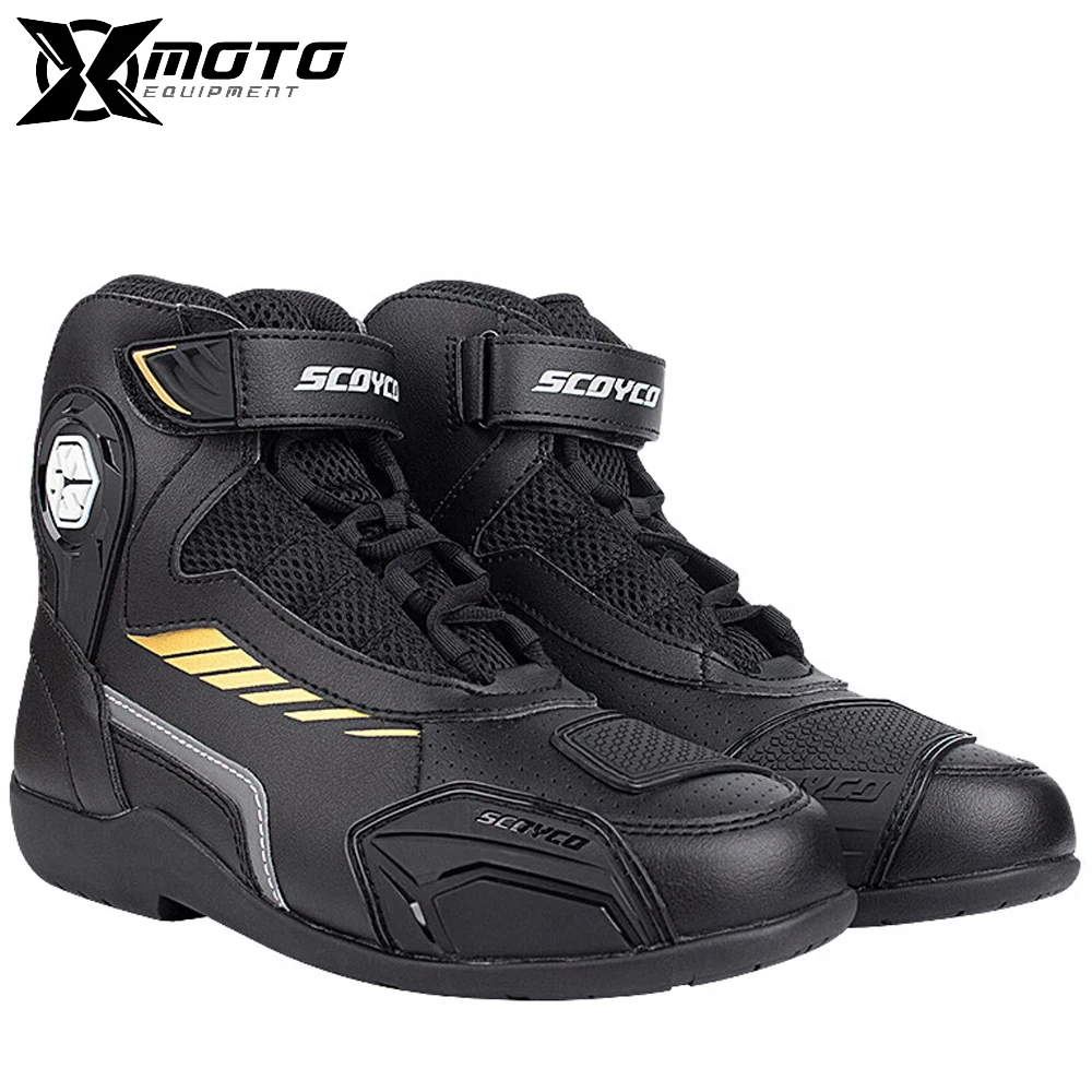 

Motorbike Riding Sneakers High Quality Mountaineering Non-slip Wear-resistant Sports Shoes Outdoor Travel Motorcycle Boots