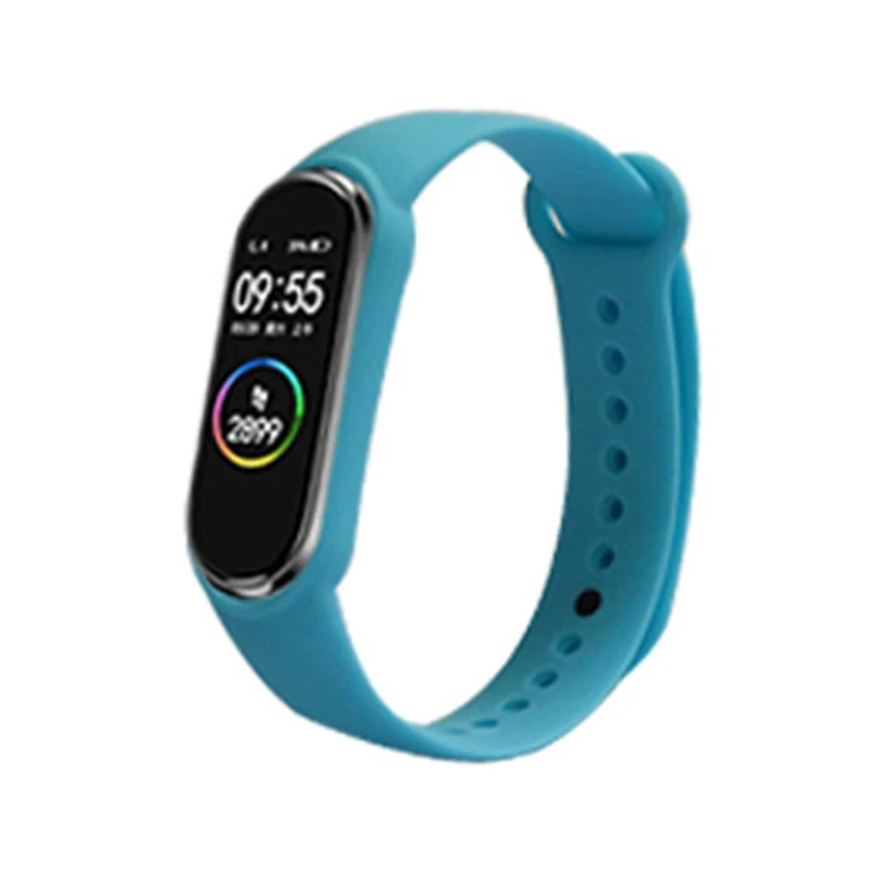 Fit for Mi Band 6 5 for Smart Watch Silicone Strap Drop-proof Sweatproof Wristba 5