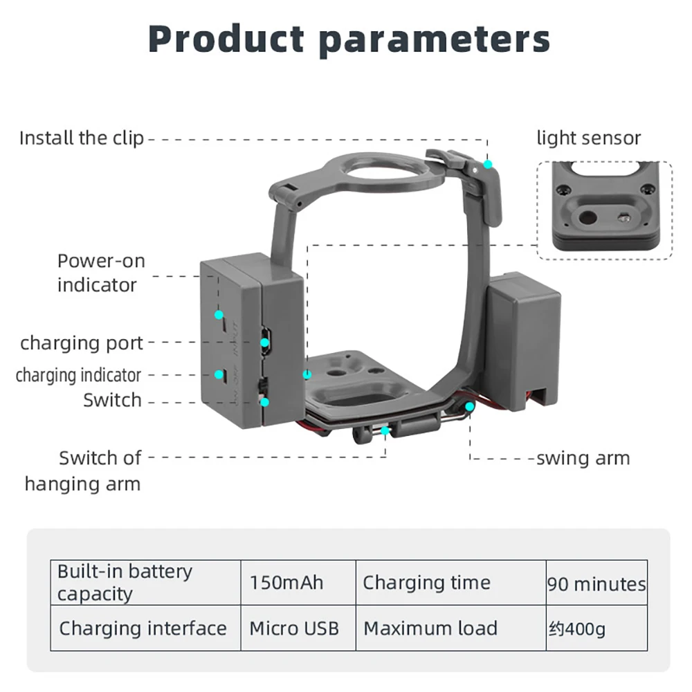Système de largage Airdrop pour DJI Mavic 2 Pro/Zoom - Charge USB