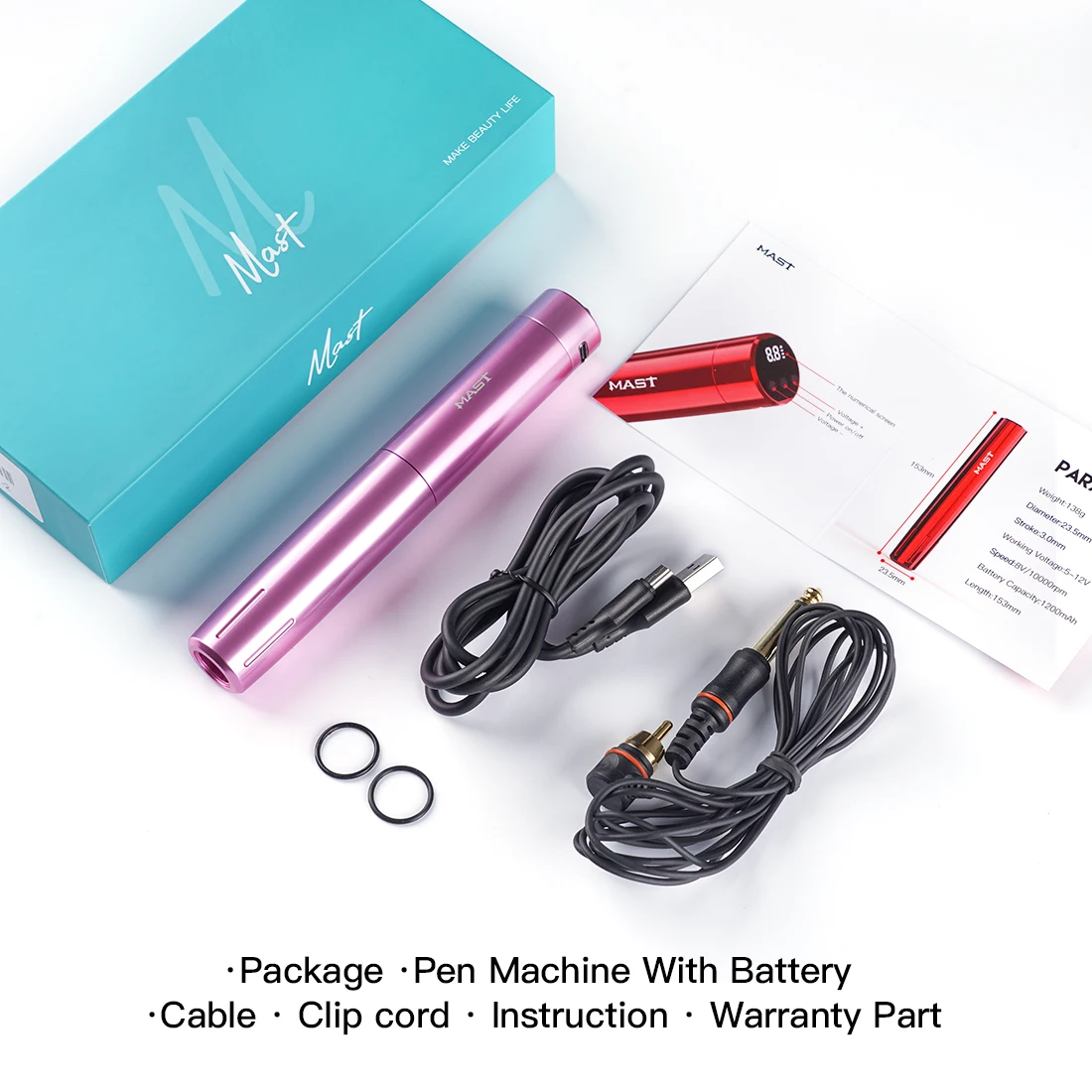 Tour Y22 Tattoo Pen Wireless Machine Wireless RCA Battery Makeup Permanent 3.0mm Stroke Tattoo Machine