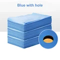 Blue with hole