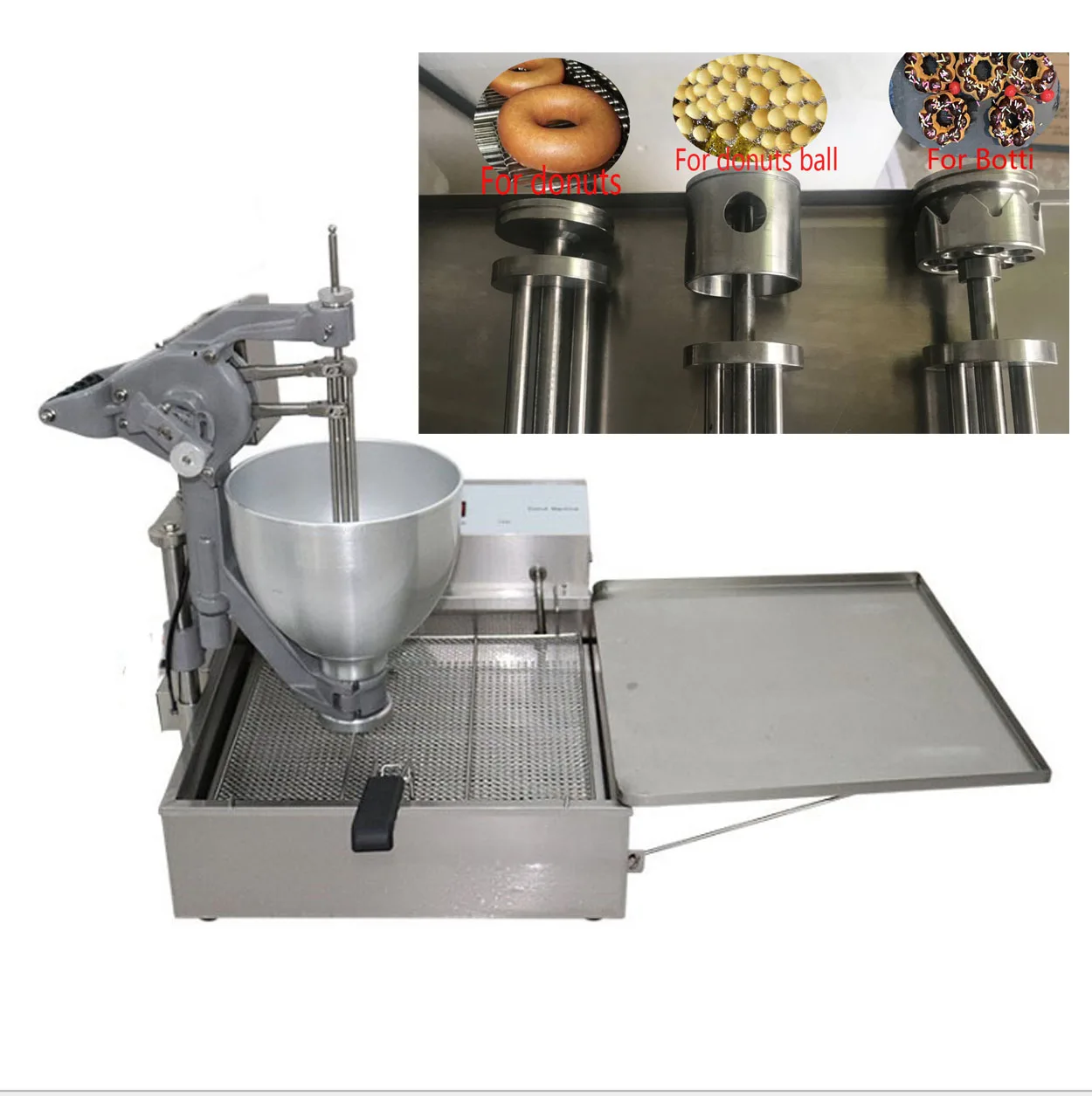 

Automatic Donut Ball Maker Machine 3 Different Sharp Doughnut Fryer Maker Commercial Donut Making Machine Electric 110V/220V