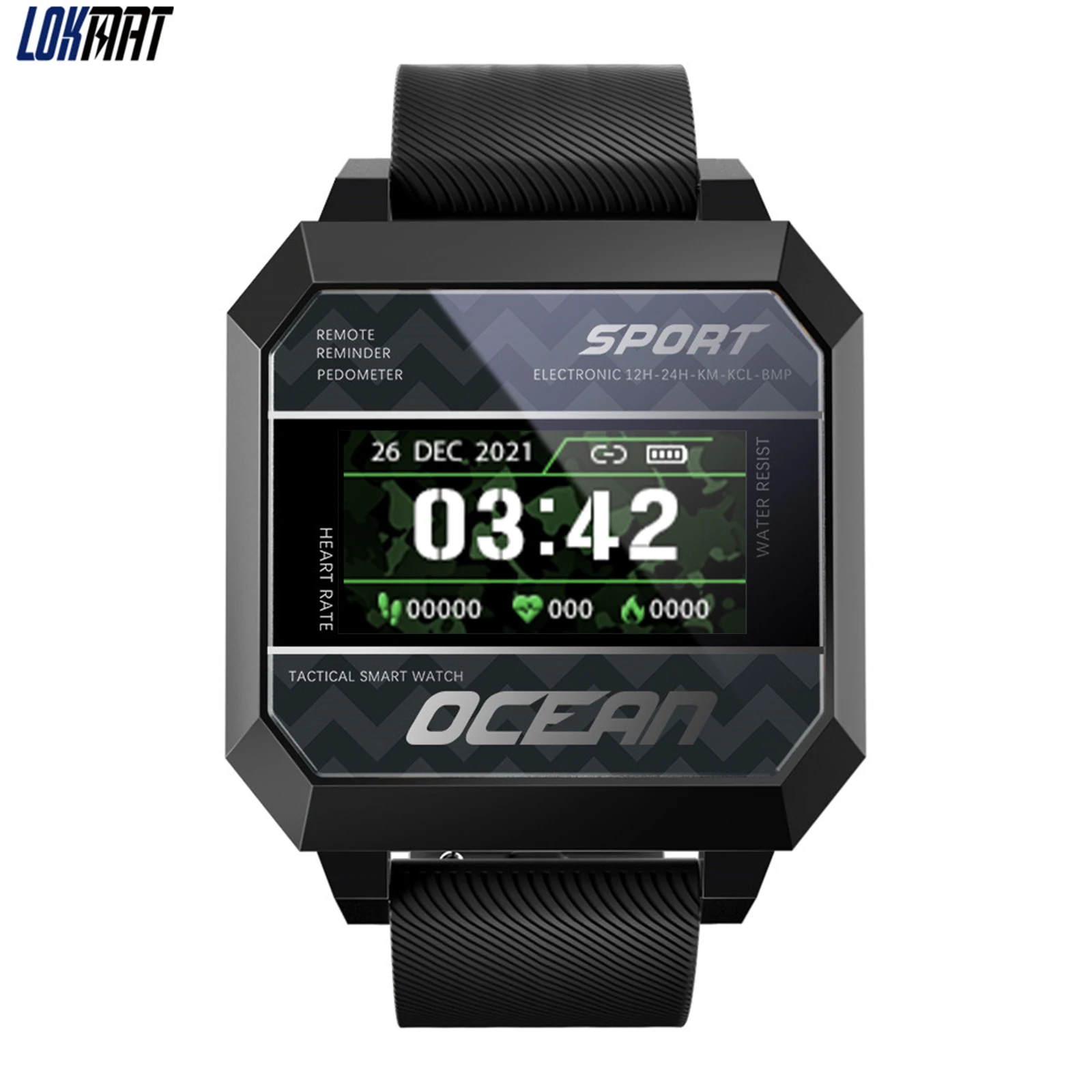 Спортивные Смарт-часы LOKMAT Ocean 2 для мужчин фитнес-трекер антиусталостные