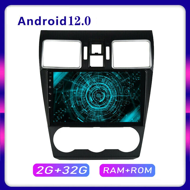 

2Din 9"Car Radio GPS Multimedia Player Android 12.0 Auto For Subaru Forester 2013-2015 2G+32G Navigation Head Unit