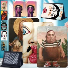 

Tablet Case for Amazon Kindle Paperwhite 1 2 3 4 Funny Pattern Pu Leather High Quality Cover Case for Kindle 10th/Kindle 8th