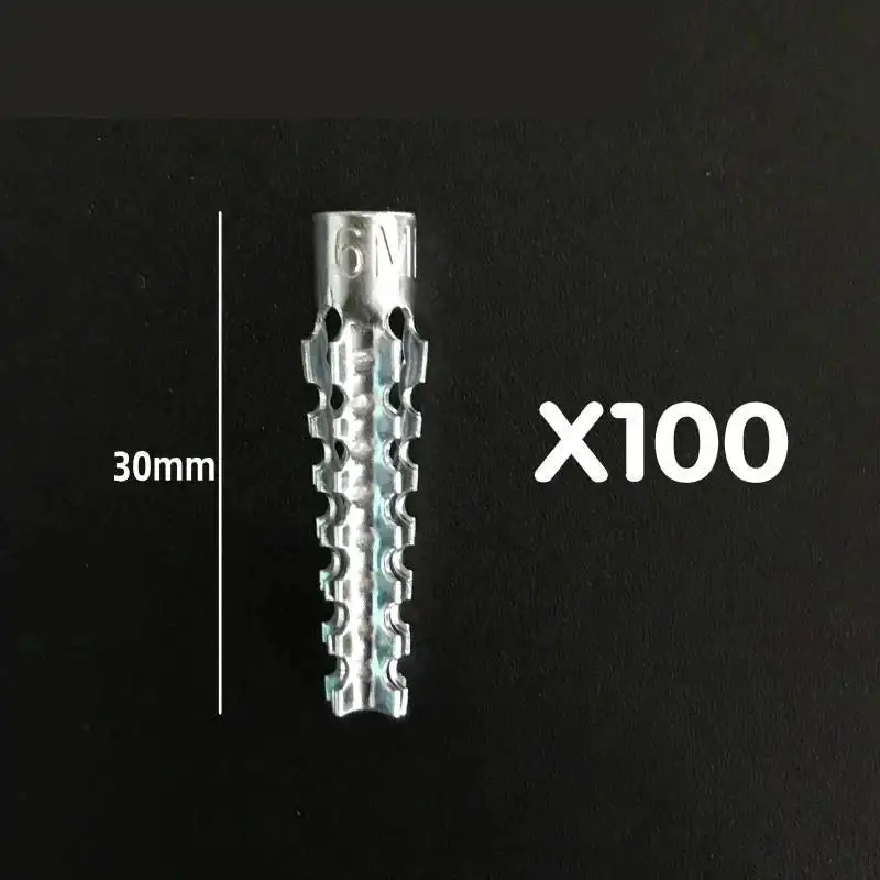Lightweight Iron Expansion Tube Drilling Plug Metal Expansion Tube Pipe Cement Wall Anchor Bolt Home Improvement drywall anchor kit,expansion plugs,expansion bolt set