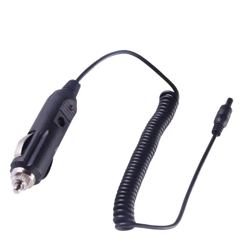 12V 24V 전체 구리 고출력 케이블, 스프링 시거잭 암 커넥터 - DC 5.5*2.1mm 수 커넥터 어댑터 와이어