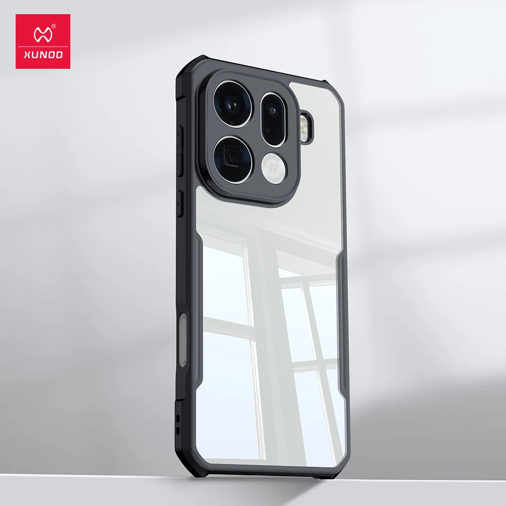 Xundd Airbags Shockproof Bumper Case with Stripes Transparent Back Cover