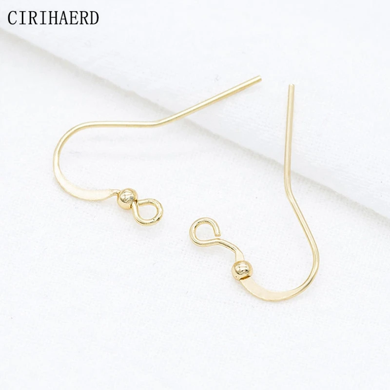 3 Types 14k Gold Plated Brass Metal Earring Hooks DIY Jewelry Accessories  Earring Making Supplies Material Ear Hook Wholesale