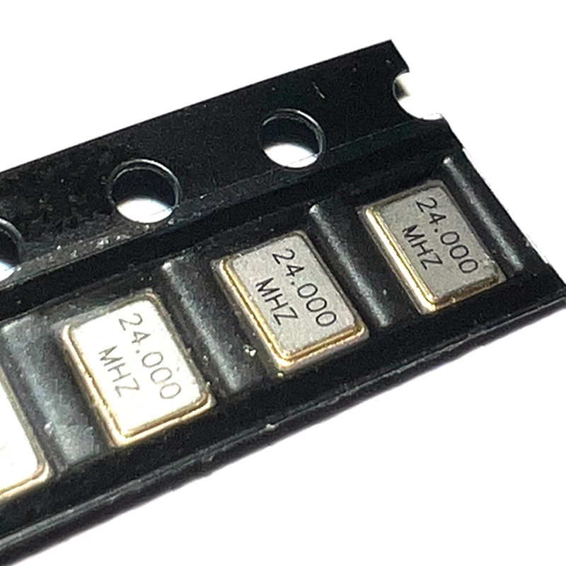10PCS 3225 4PIN 24Mhz 24M 24MHz 3.2*2.5mm 패시브 SMD 석영 공진기 크리스탈