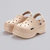 Chunky Platform Clogs Sandals for Women 2024 Summer Non-Slip Beach Slippers Woman Thick Bottom Eva Wedges Sandles Garden Shoes 2