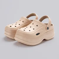 Chunky Platform Clogs Sandals for Women 2024 Summer Non-Slip Beach Slippers Woman Thick Bottom Eva Wedges Sandles Garden Shoes 2