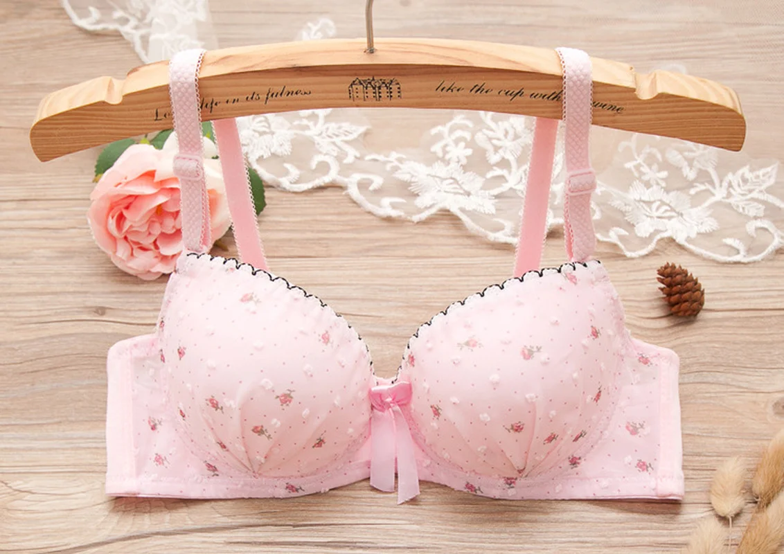 Floral Girls Bras Cotton Lace Student Girls Underwear Teen Underwear Puberty Teenage Clothing 14 16 18 Years training bra cotton bra