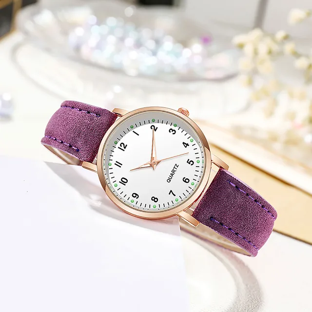 Fashion Temperament Ladies Belt Watch Analog Luminous Quartz Watch Fashionable Simple Style Quartz Wristwatch Reloj Mujer 3