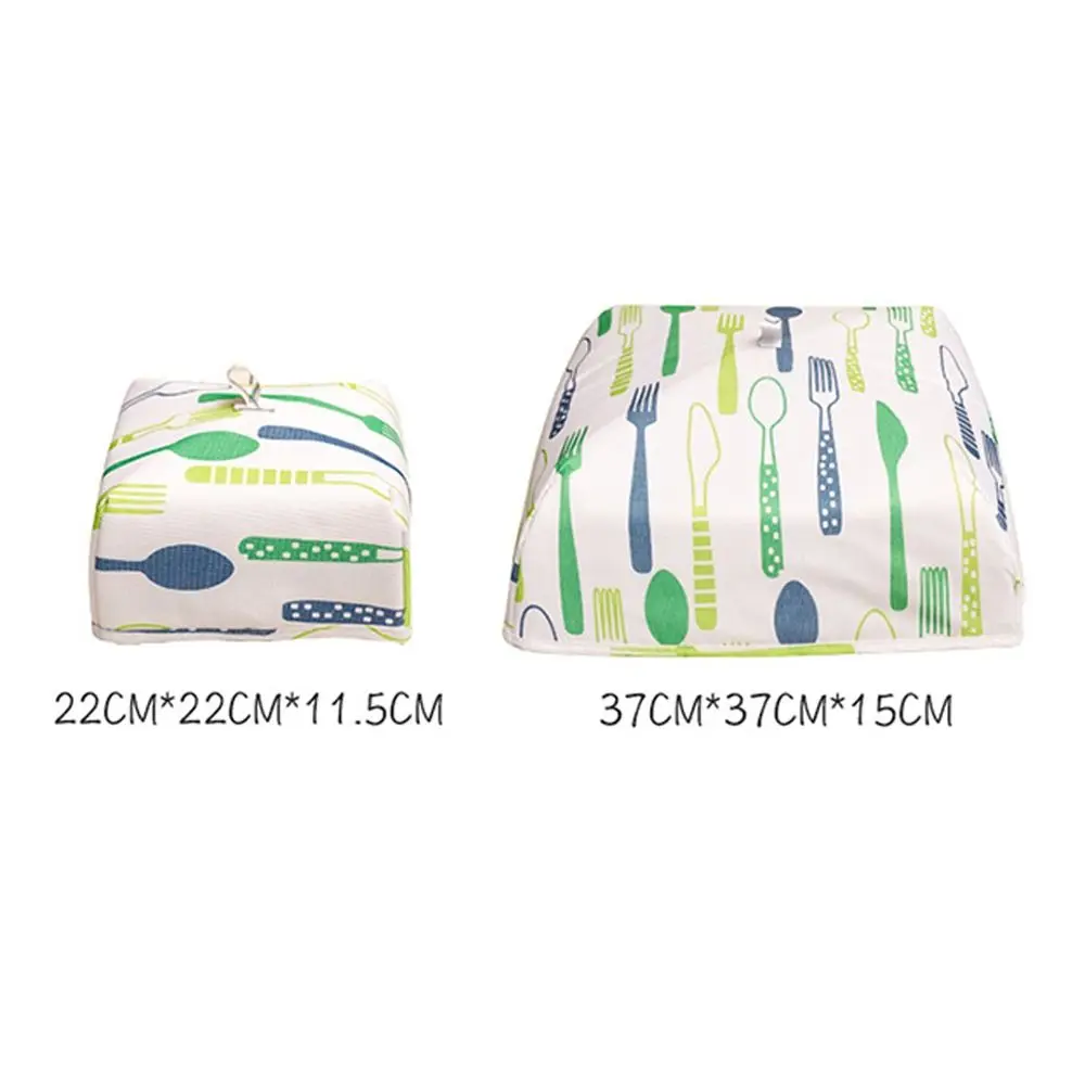 Foldable Kitchen Gadgets Food Cover Aluminum Foil Dust-proof Dining Table Cover Food Insulation