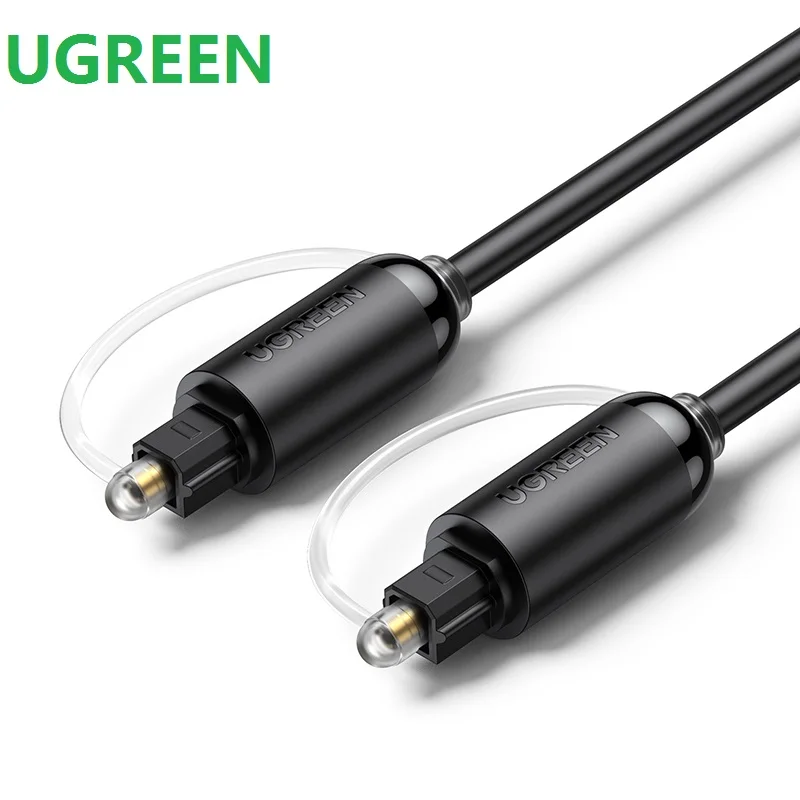Ugreen Digital Optical Audio Line Cavo Coassiale Spdif Placcato In Oro Per Lettore Dvd Blu-Ray Cd Xbox 360 Ps3 Av Tv 5.1 Canali