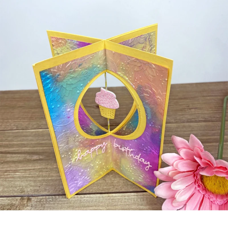 Plastic Embossing Folder 3d Relief Folders For Handmade Background Greeting