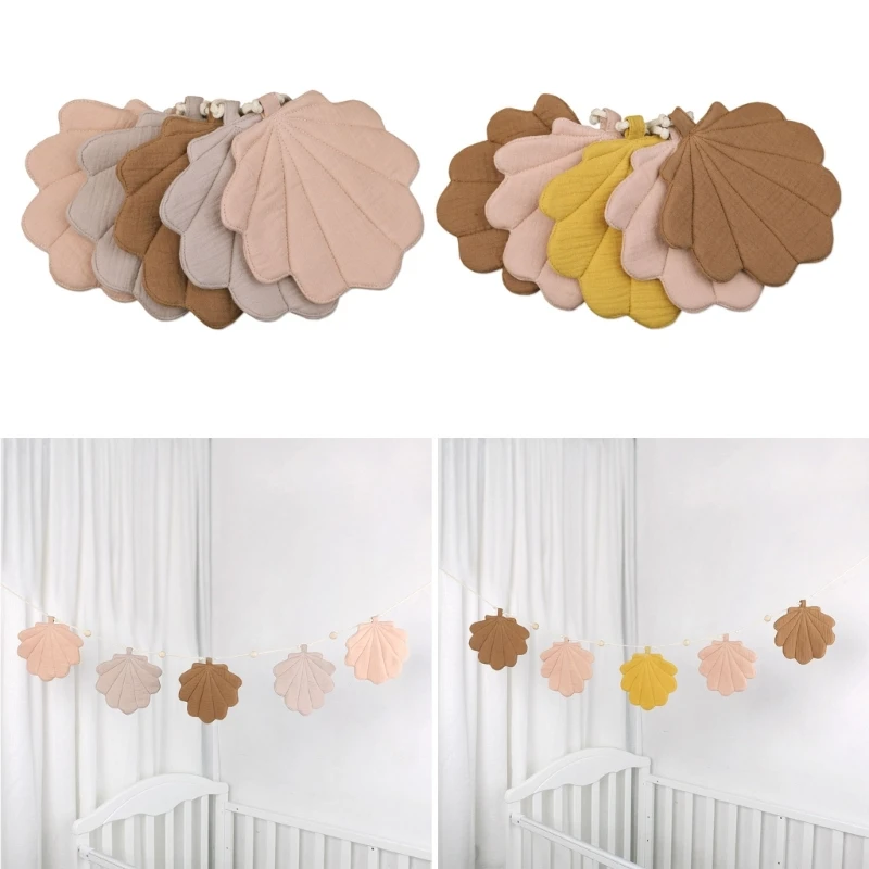 

Adorable Designed Pulling Versatile Cotton Bunting Banners Garlands Baby Photography Props Nursery Decor