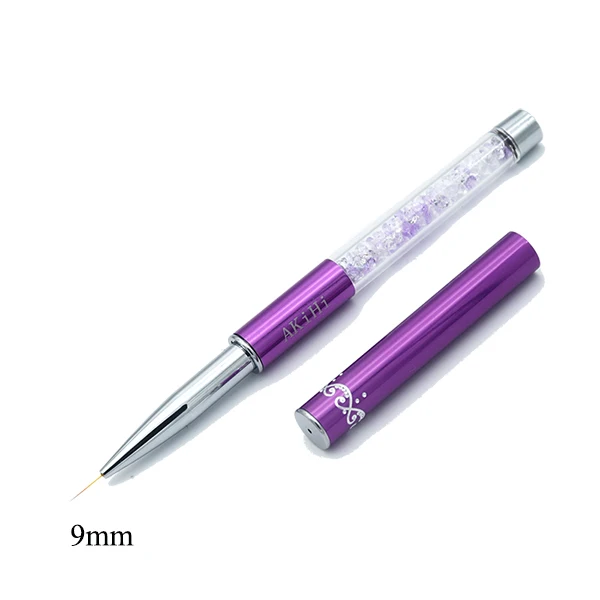 5-20mm Nail Art Line Painting Brushes Crystal Acrylic Thin Liner Drawing Pen Manicure Tools UV Gel 2