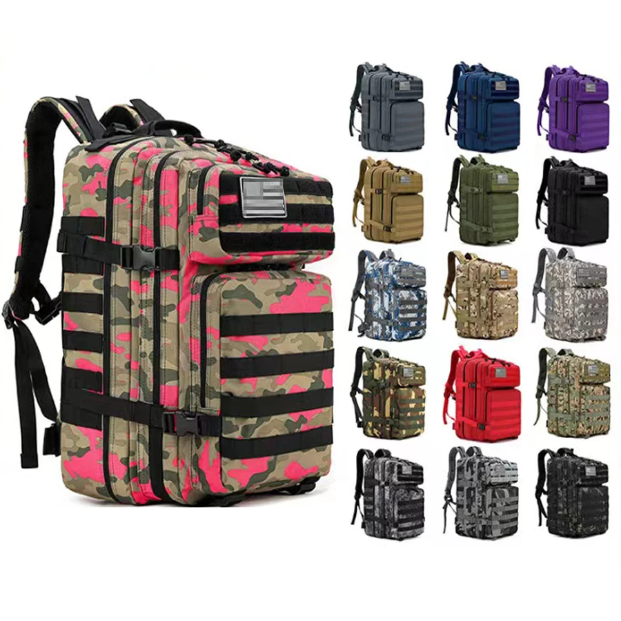50L Man/Women Military Backpack Tactical Crossfit Gym Bag Fitness  Waterproof Molle Bug Out Bag Outdoor Hiking Trekking Backpack