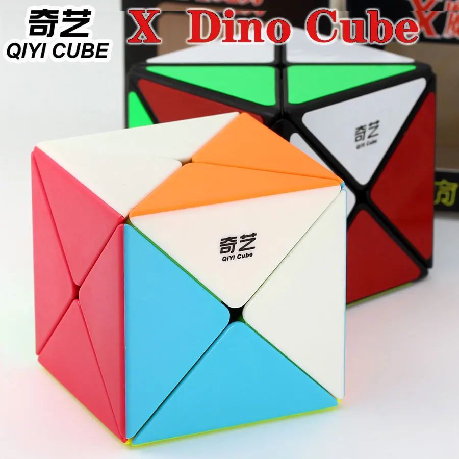 

QiYi X Dino 3x3 Magic Cube Puzzle QiYi 3x3x3 X Dino Cube Special Shape Sprofessional Twist Wisdom Speed Cube Toys Game Gift